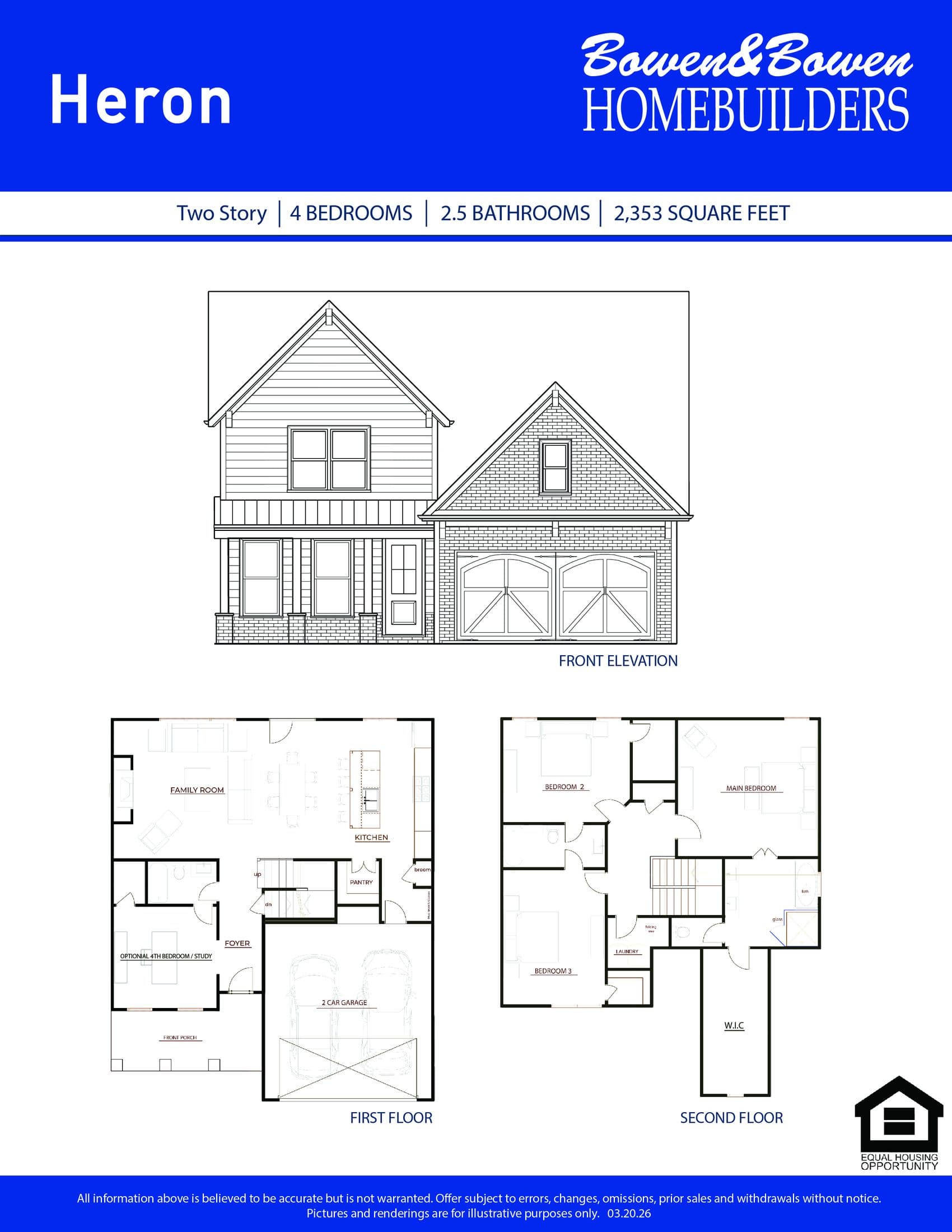 Floor plan of the The Heron plan