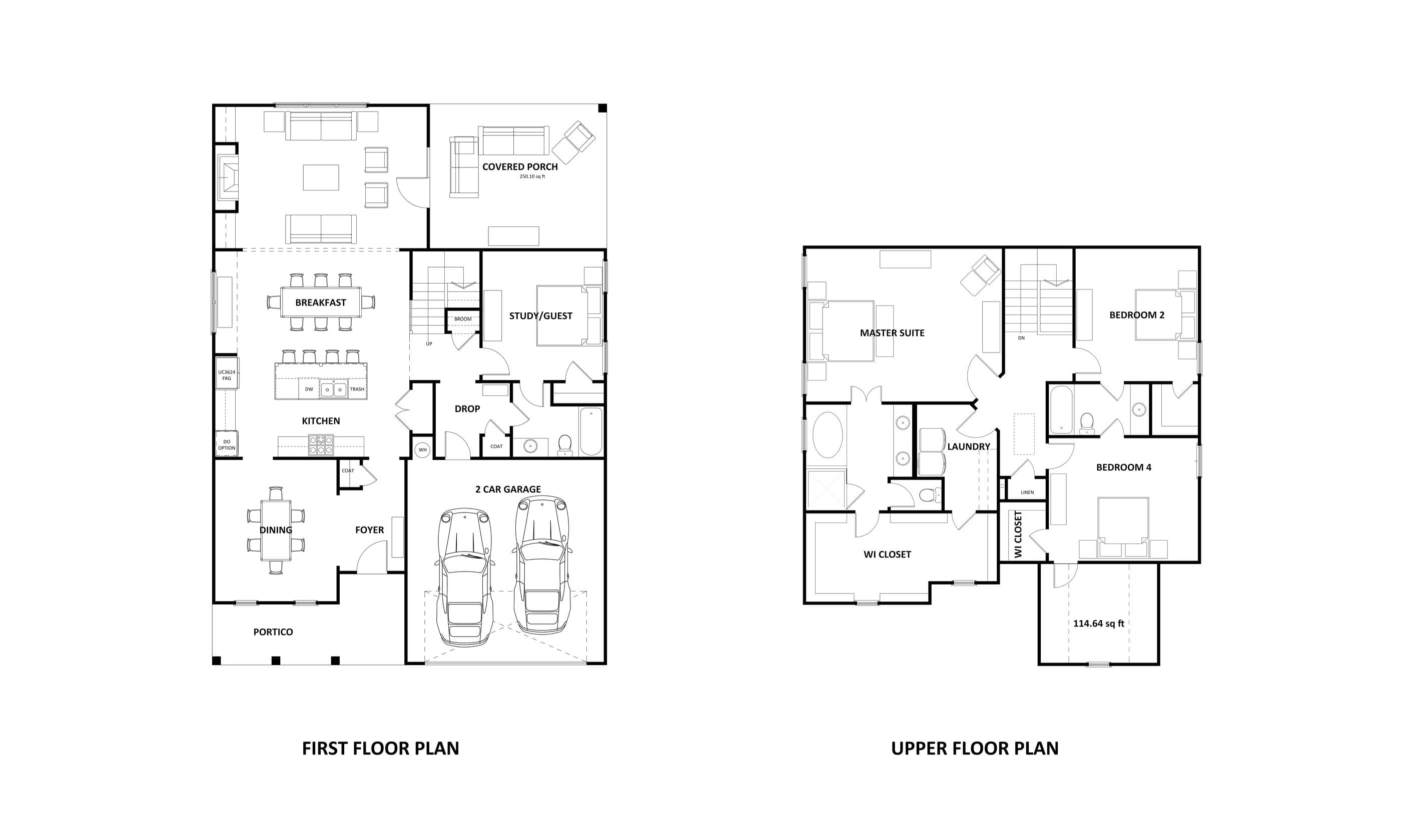 Floor plan of the The Maddox plan