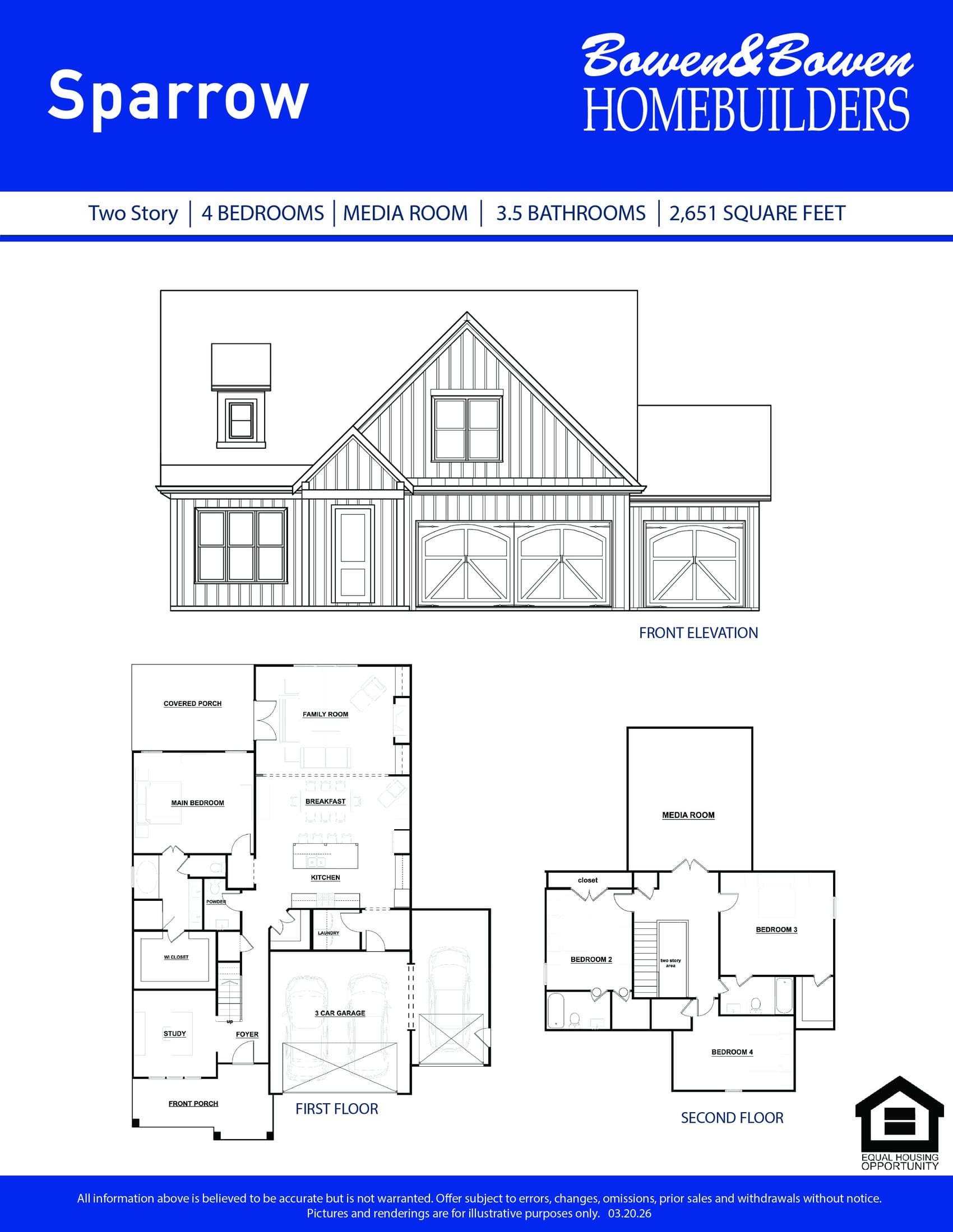 Floor plan of the The Sparrow plan