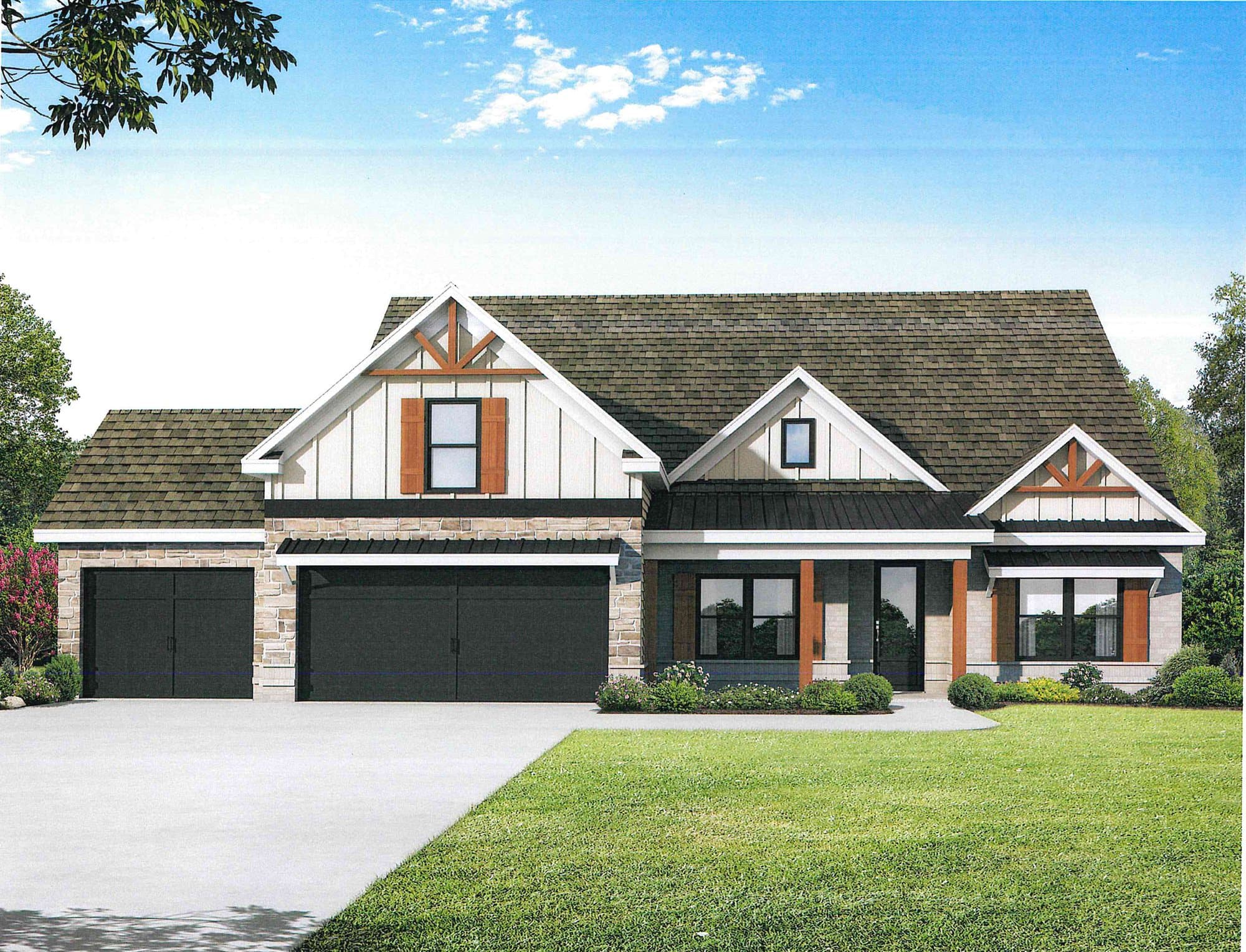 The Grandview III rendering at River Manor