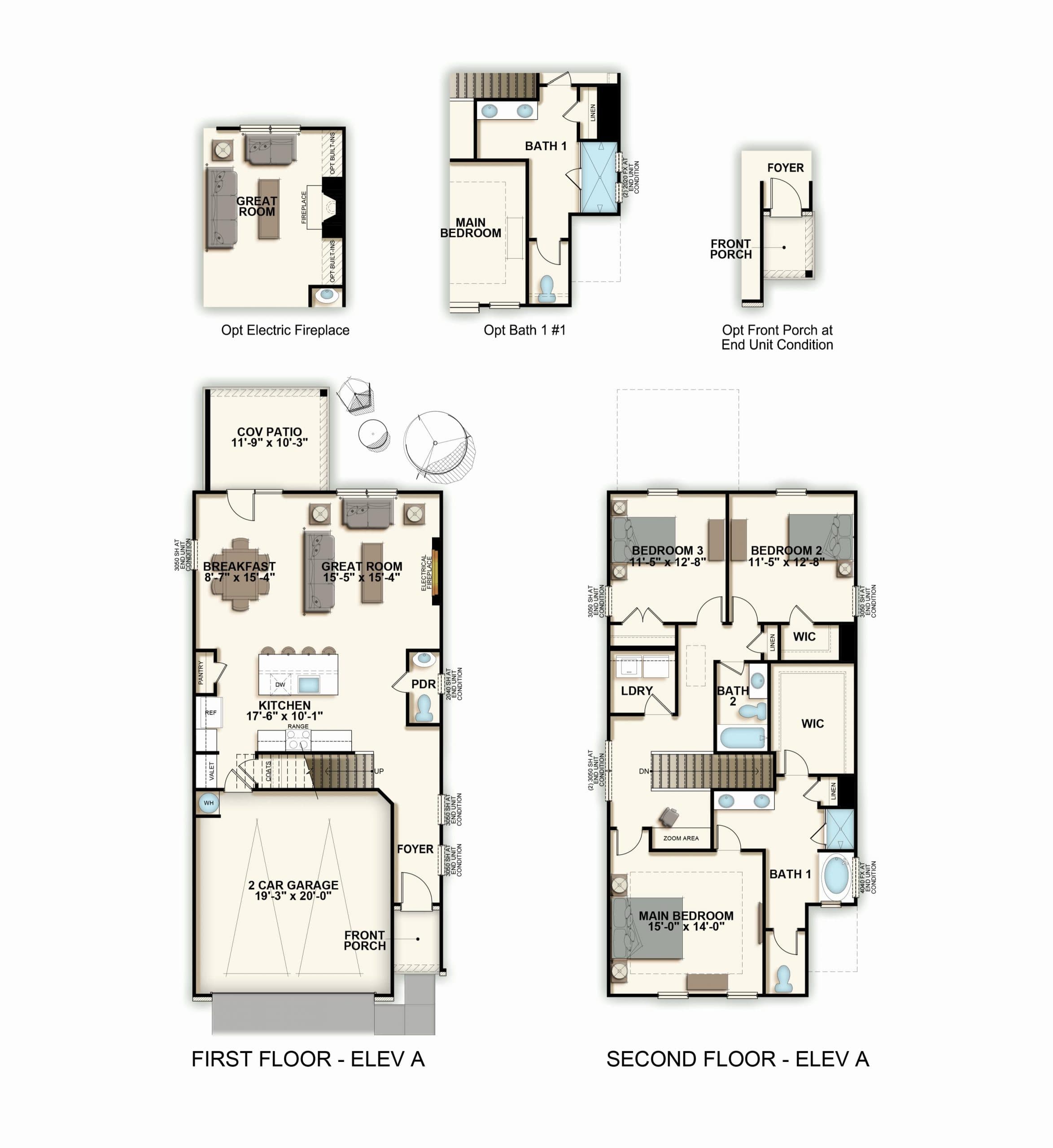 Floor plan of the The Elm plan